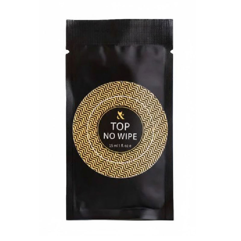 Топ для гель-лаку F.O.X Top No Wipe Sachet без липкого шару, 15 мл (саше)
